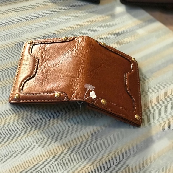 Genuine Camel color Leather card /I.d. Holder - Picture 9 of 11